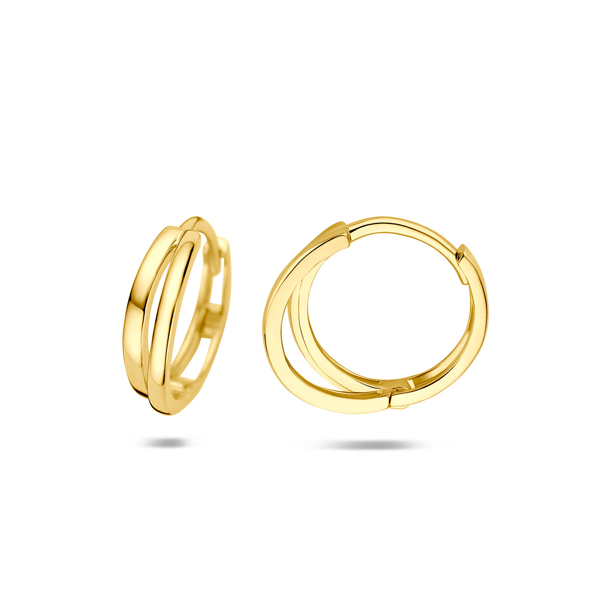Fantasy Collection Klapoorringen 14K geelgoud 14 mm - afbeelding 3