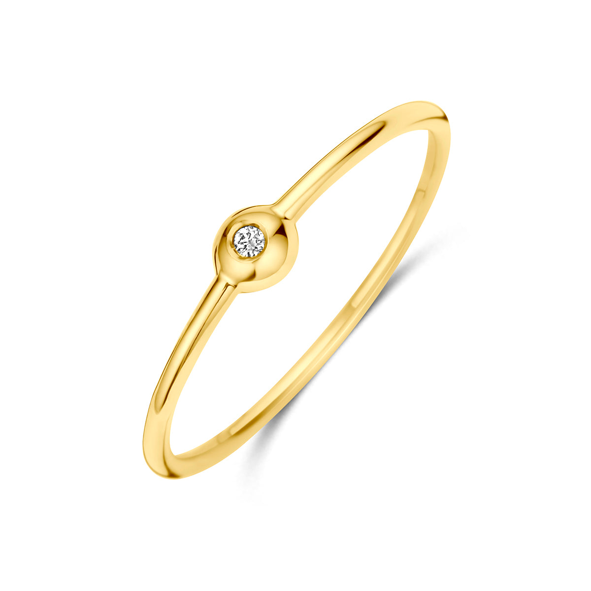 Fantasy Collection Ring diamant 14K geelgoud 0.009ct h si