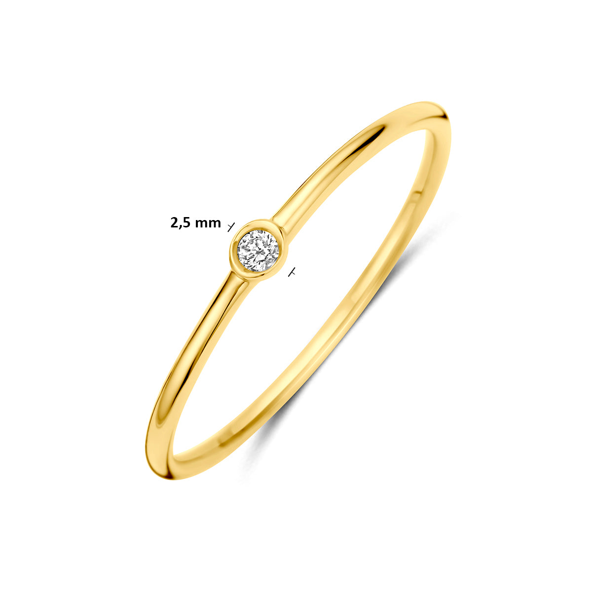 Fantasy Collection Ring diamant 14K geelgoud 0.022ct h si - afbeelding 5
