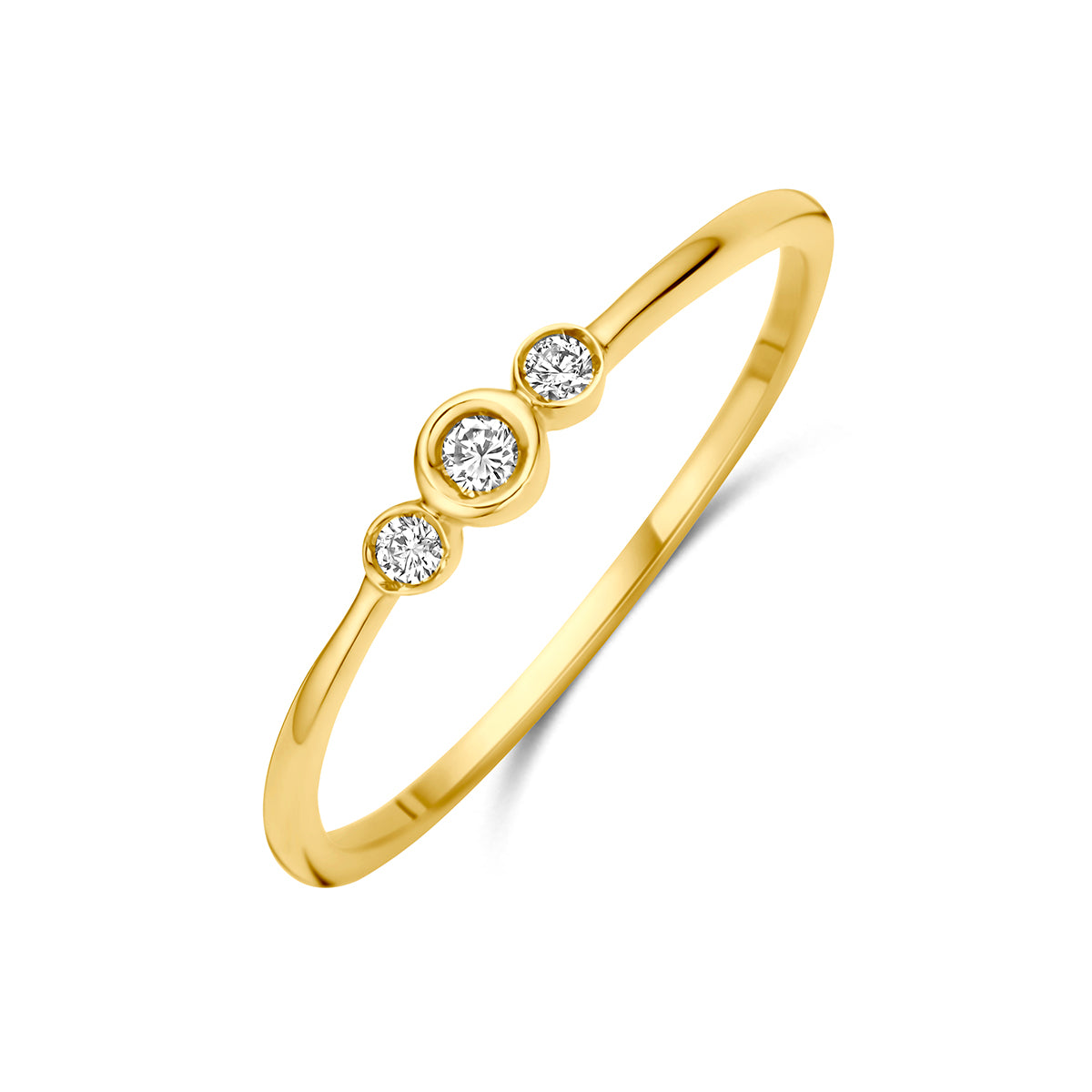 Fantasy Collection Ring diamant 14K geelgoud 0.06ct h si