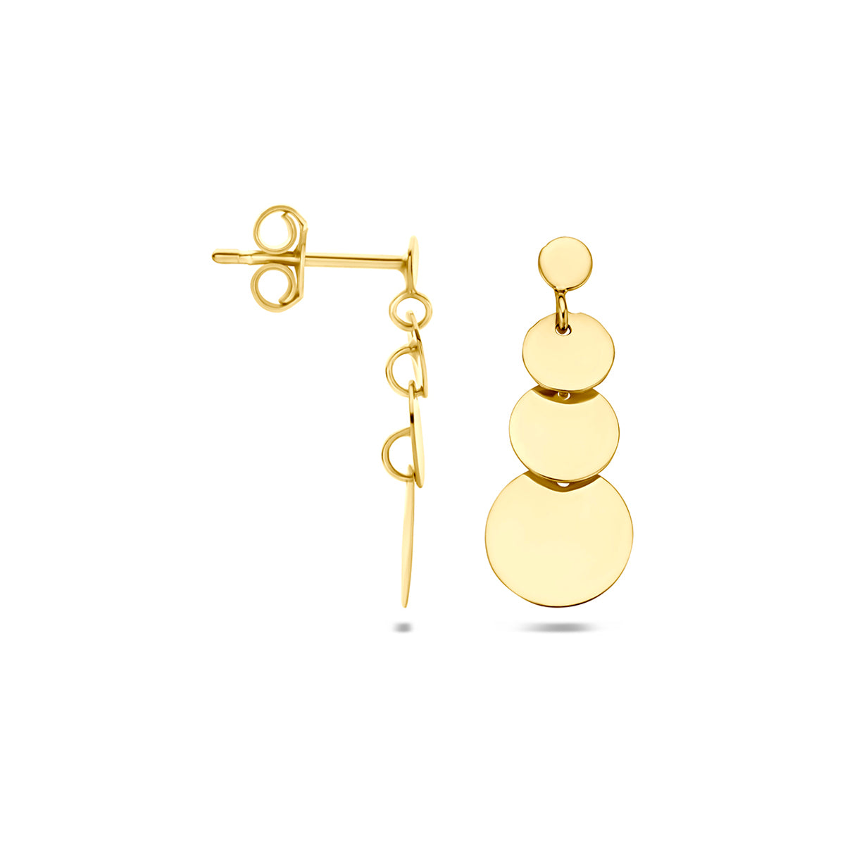 Fantasy Collection Oorhangers rond 14K geelgoud 20,5 mm - afbeelding 3