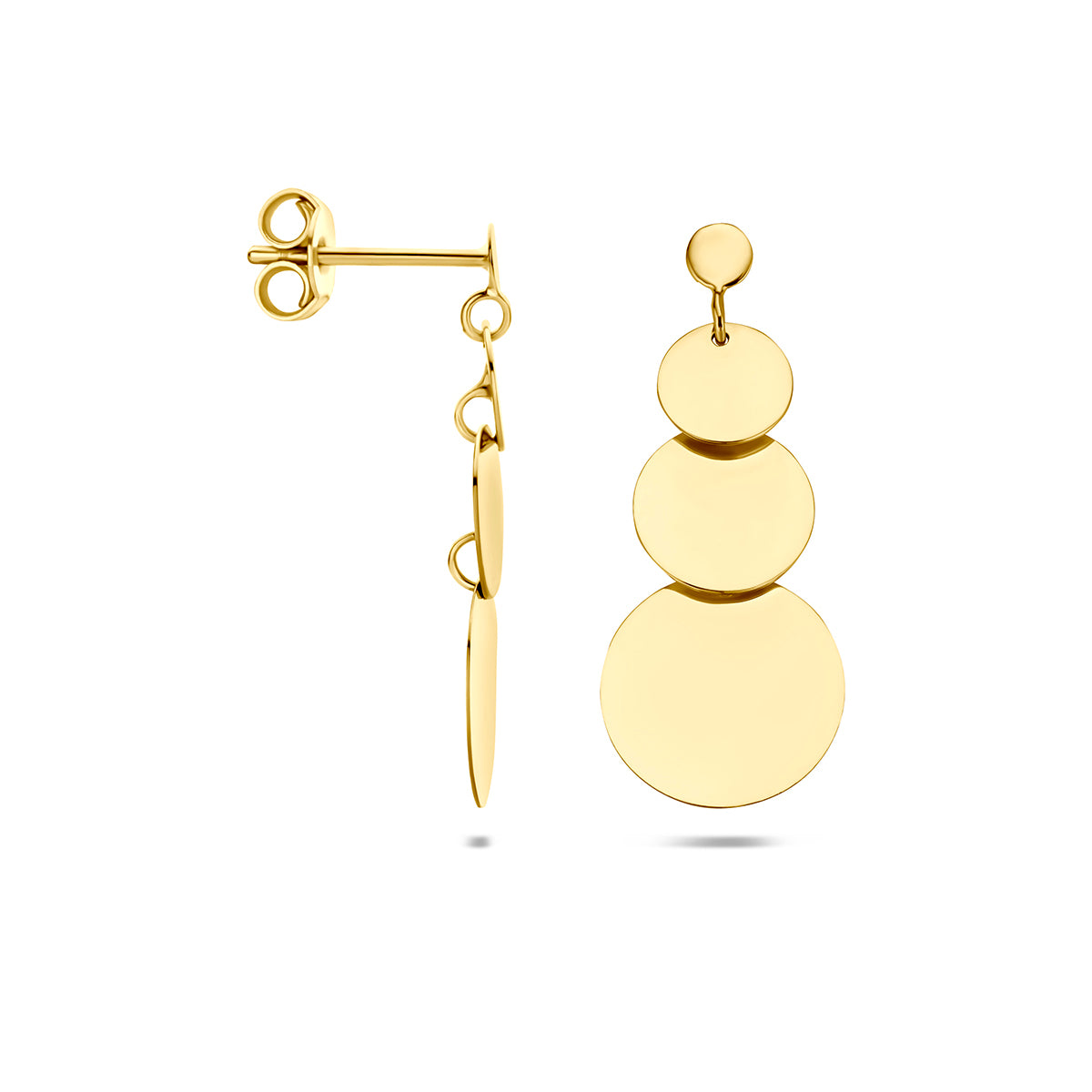 Fantasy Collection Oorhangers rond 14K geelgoud 26,5 mm - afbeelding 3