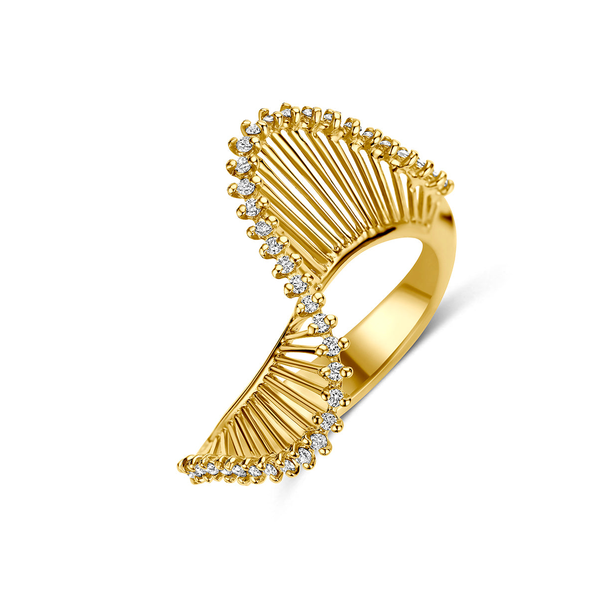 Fantasy Collection Ring diamant 14K geelgoud 0.25ct g vs
