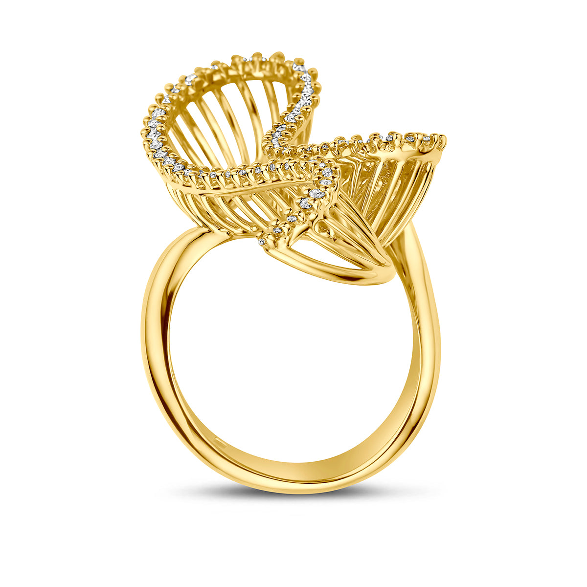 Fantasy Collection Ring diamant 14K geelgoud 0.48ct g vs - afbeelding 3