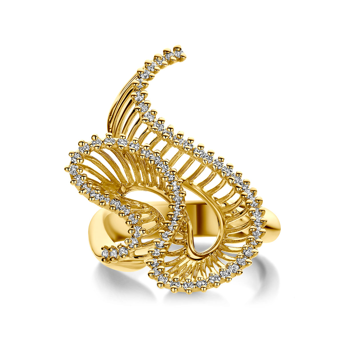 Fantasy Collection Ring diamant 14K geelgoud 0.48ct g vs - afbeelding 4