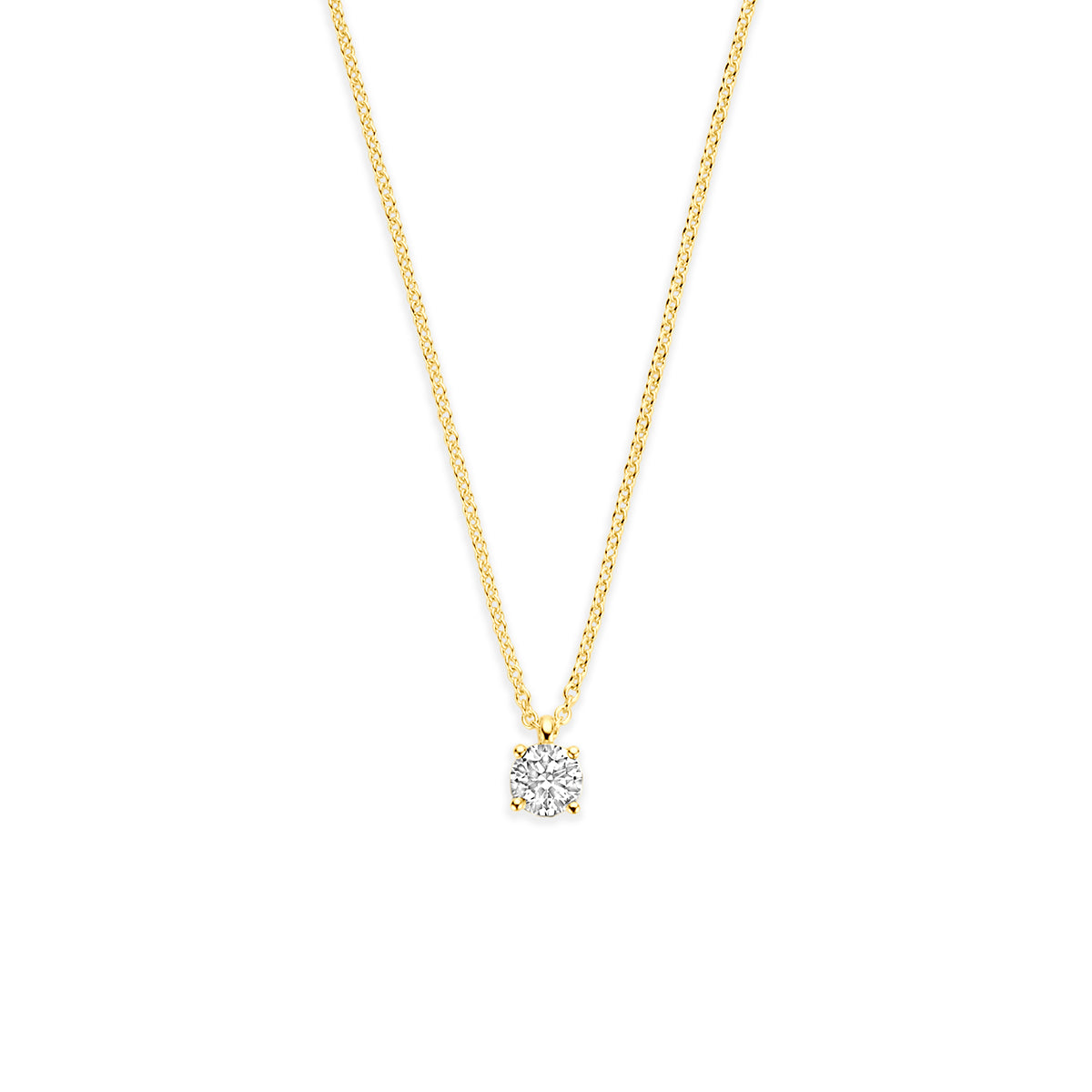 Fantasy Collection Collier diamant 14K geelgoud 0.25ct h si 42 - 43,5 - 45 cm