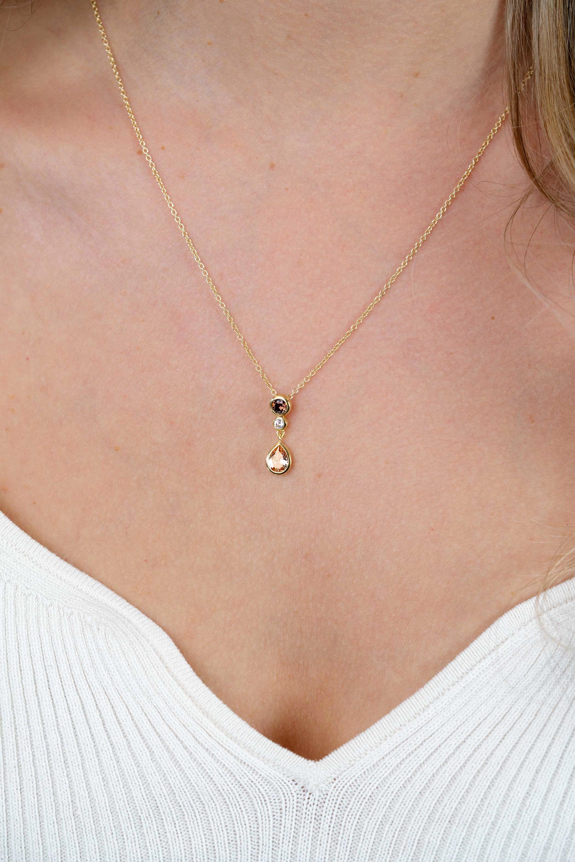 ZINZI Verguld Zilveren Ketting ZIC2900