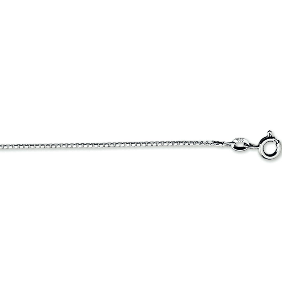 Fantasy Collection Collier venetiaans 0,8 mm 14K witgoud