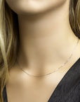 14K Witgoud Collier Venetiaans 0,8 mm 4100354 - PansiteNederland.nl