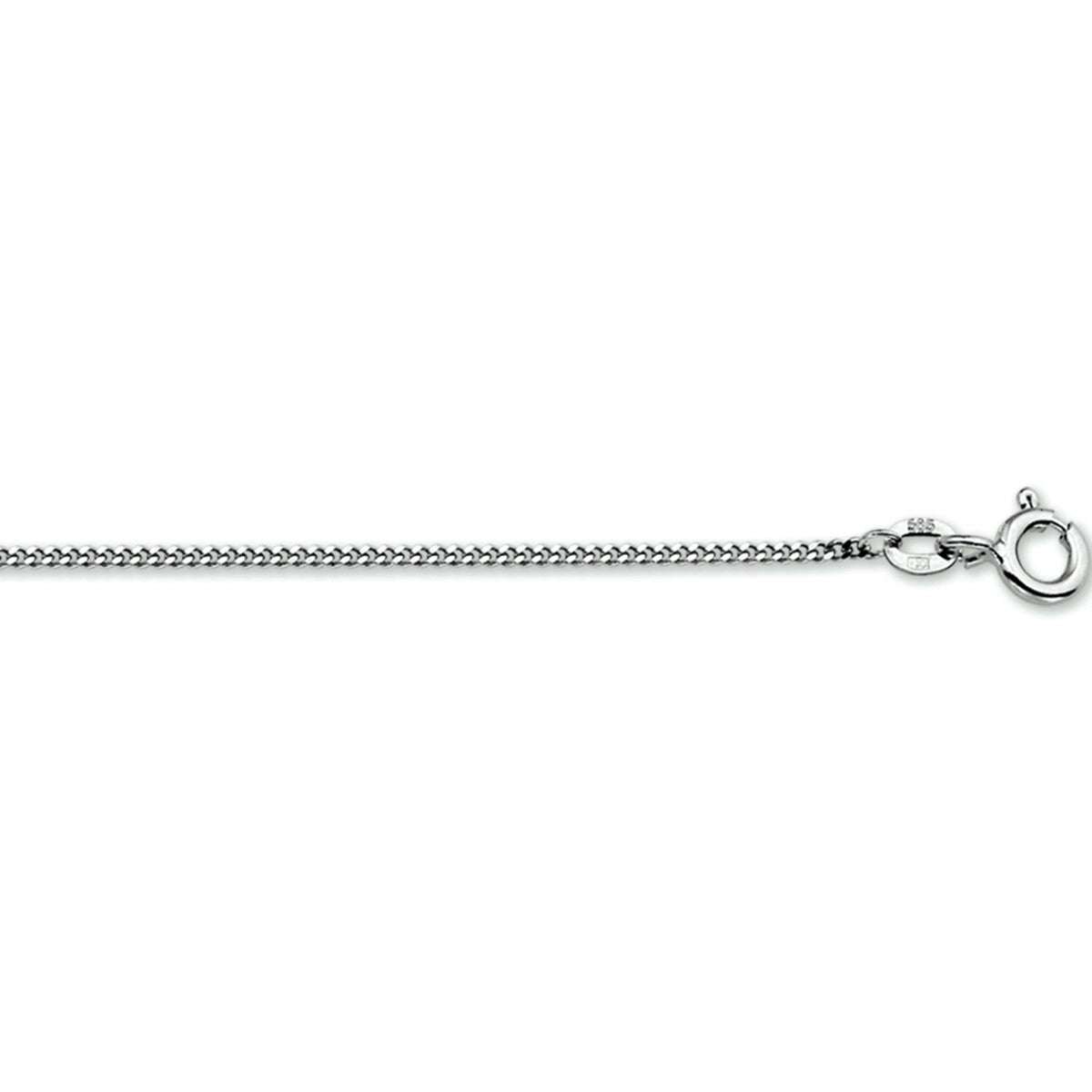 Fantasy Collection Collier gourmette 1,2 mm 14K witgoud