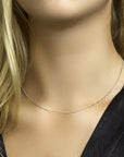 14K Witgoud Collier Gourmette 4-Zijdes Geslepen 1,2 mm 4100457 - PansiteNederland.nl
