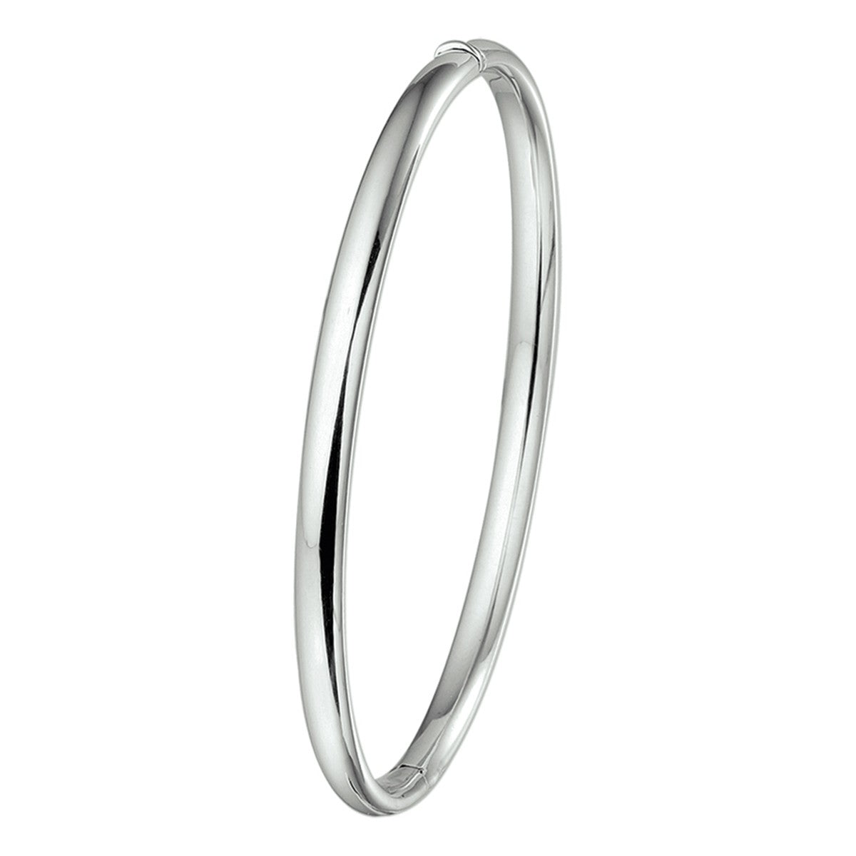 Fantasy Collection Bangle scharnier ovale buis 4 x 60 mm 14K witgoud - PSN4100470