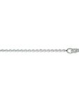 14K Witgoud Collier Anker Gediamanteerd 1,3 mm 4101104 - PansiteNederland.nl