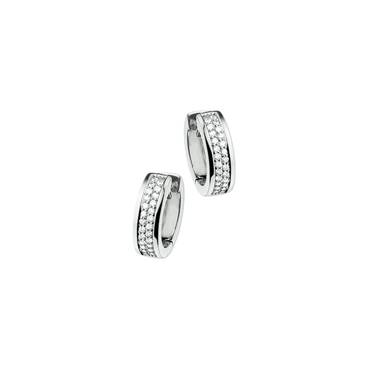 Fantasy Collection Oorbellen diamant 0.25ct (2x0.125ct) h si 14K witgoud