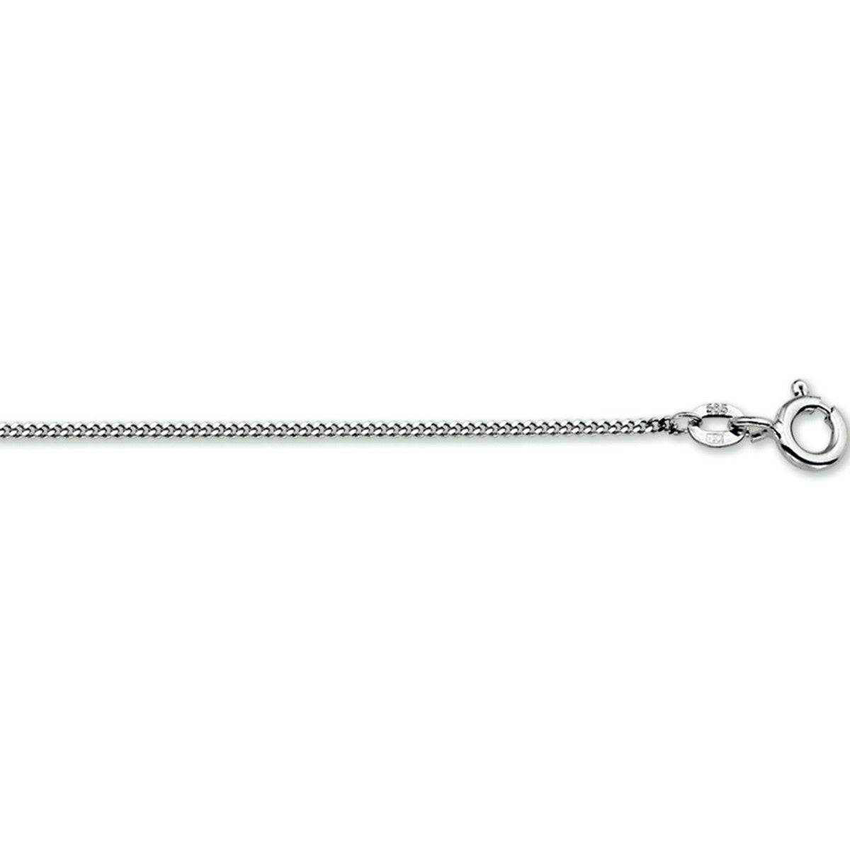 Fantasy Collection Collier gourmette 1,1 mm 14K witgoud