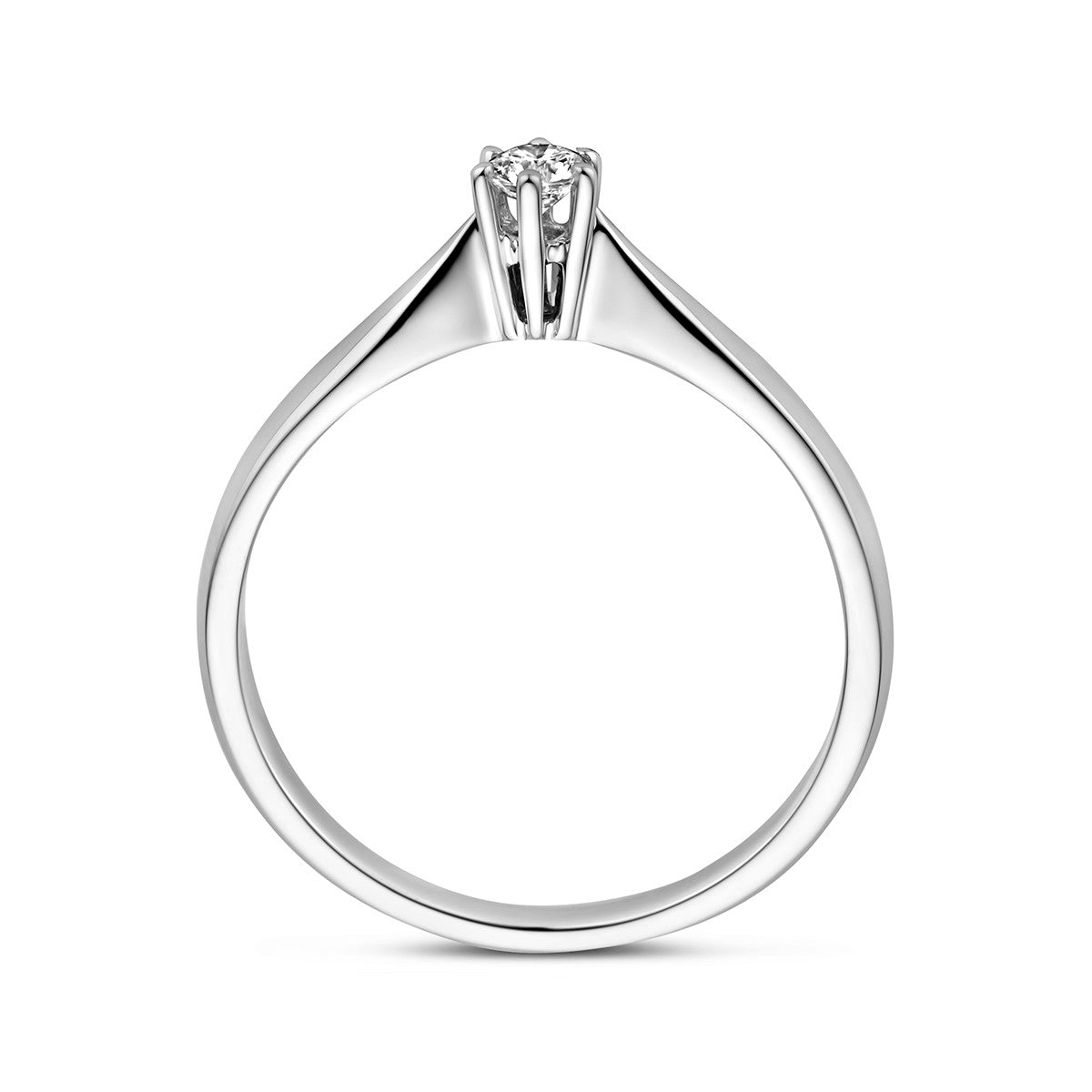 Fantasy Collection Ring diamant 0.10ct h si 14K witgoud