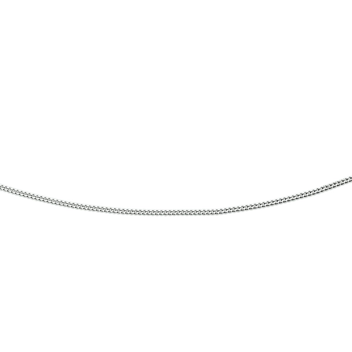 Fantasy Collection Collier gourmette 0,8 mm 14K witgoud