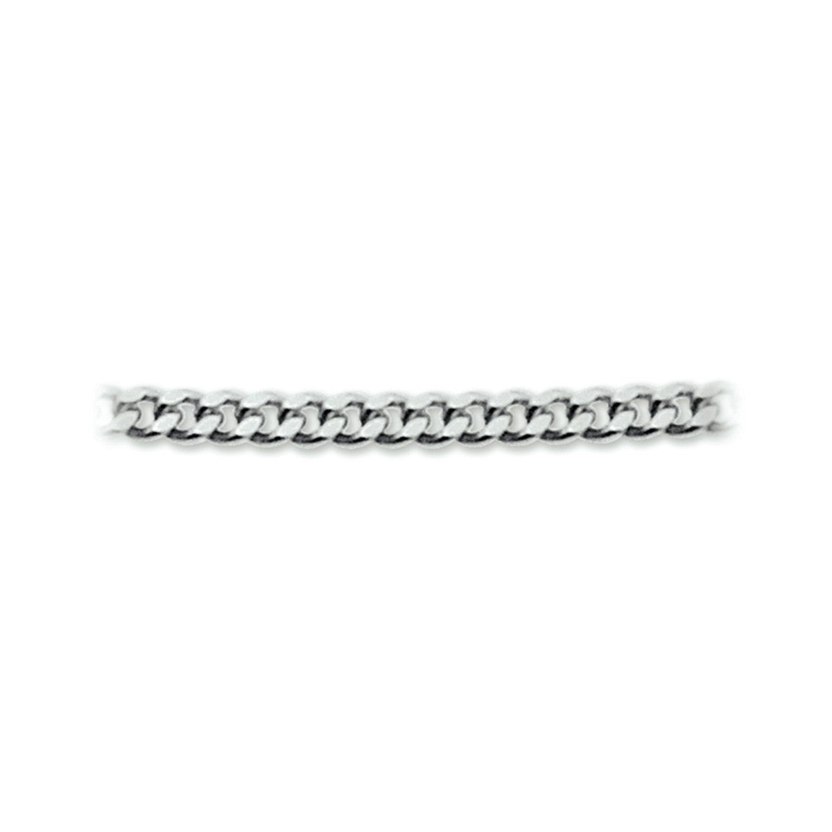 Fantasy Collection Collier gourmette 0,8 mm 14K witgoud