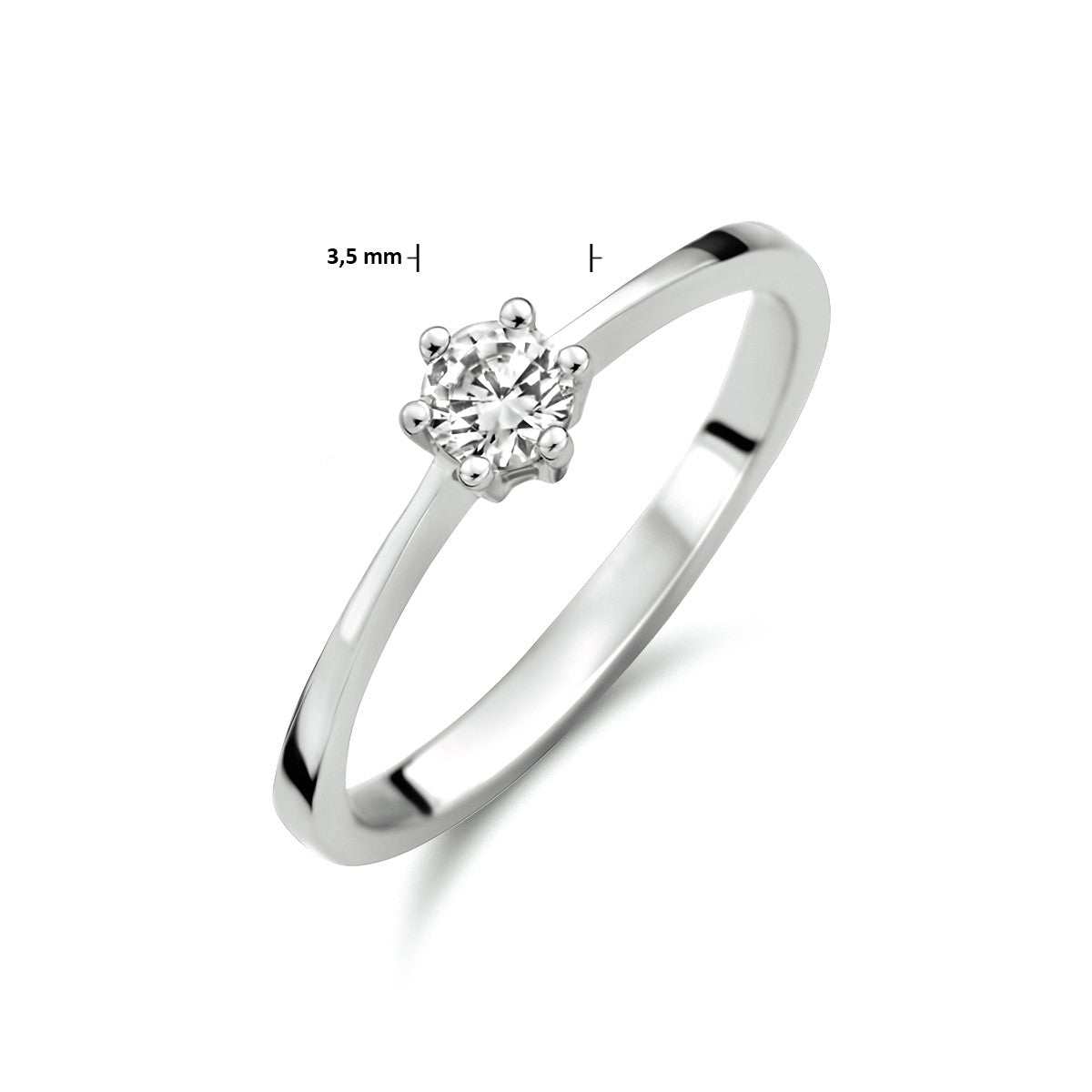 Fantasy Collection Ring zirkonia 14K witgoud
