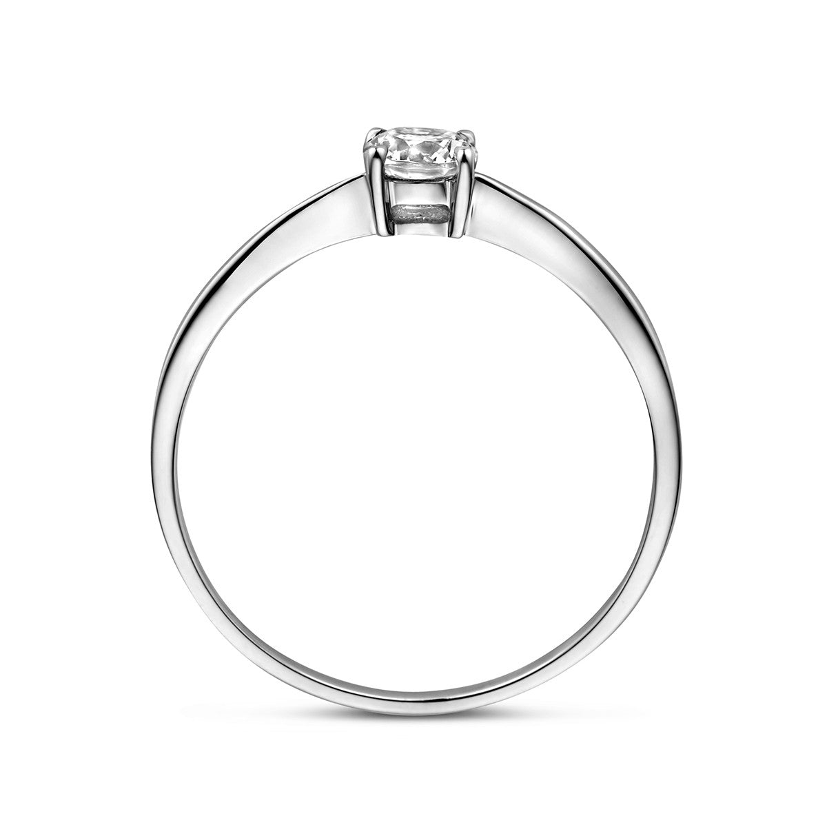 Ring zirkonia 14K witgoud 4 mm – 4103672