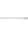 14K Witgoud Collier Anker Gediamanteerd 1,1 mm 4103323 - PansiteNederland.nl