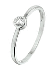 14K Witgouden Ring Met Zirkonia 4103605 - PansiteNederland.nl
