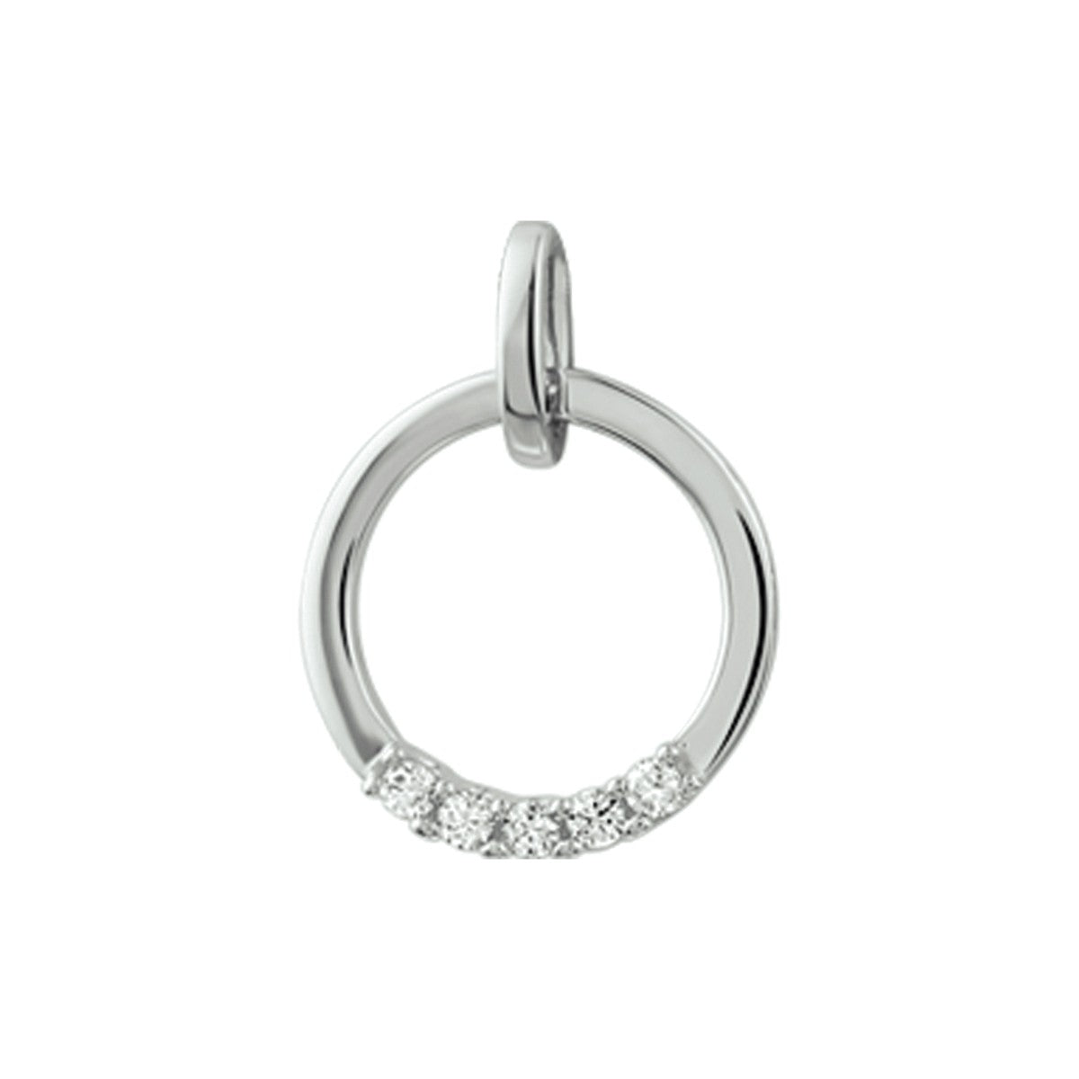 Fantasy Collection Hanger diamant 0.10ct h si 14K witgoud