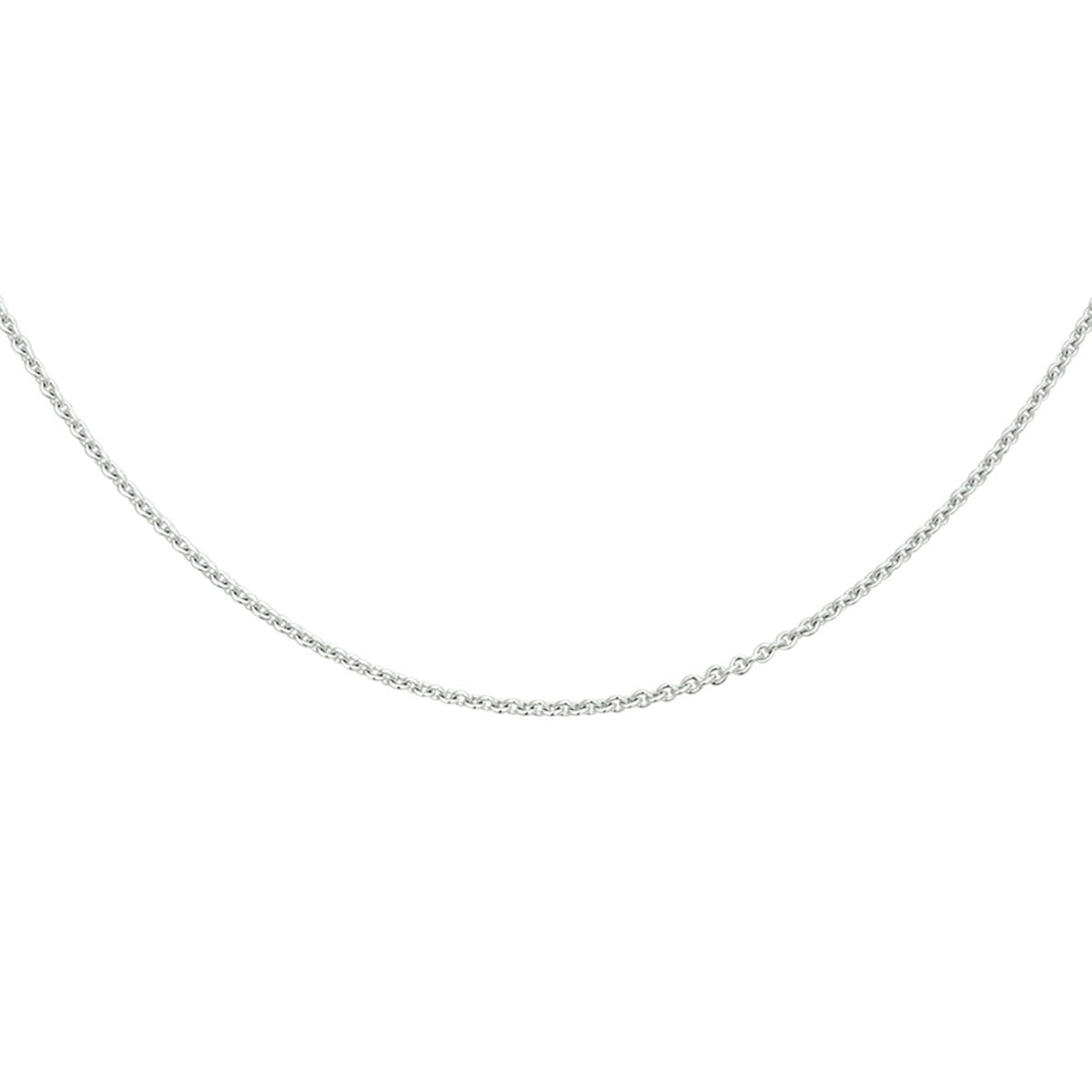 Fantasy Collection Collier anker plat 1,2 mm 14K witgoud