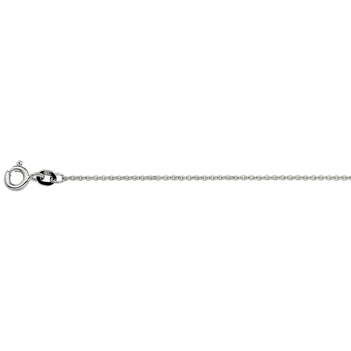 Fantasy Collection Collier anker plat 1,2 mm 14K witgoud