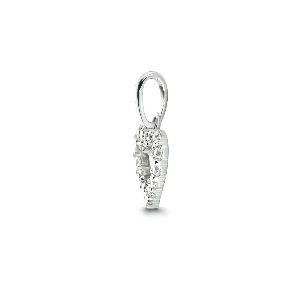 Fantasy Collection Hanger hart zirkonia 14K witgoud