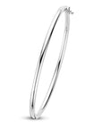 14K Witgoud Bangle Scharnier Ronde Buis 3 X 60 Mm 4104168 - PansiteNederland.nl