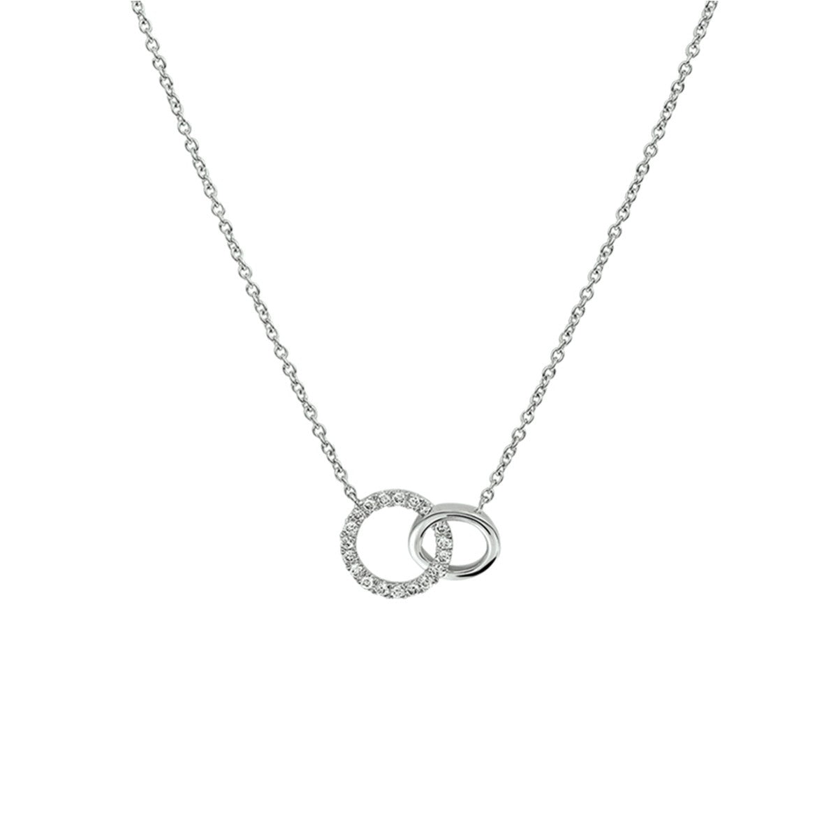 Fantasy Collection Collier diamant 0.07ct h p1 41 - 43 - 45 cm 14K witgoud