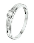 14K Witgouden Ring Met Zirkonia 4104757 - PansiteNederland.nl