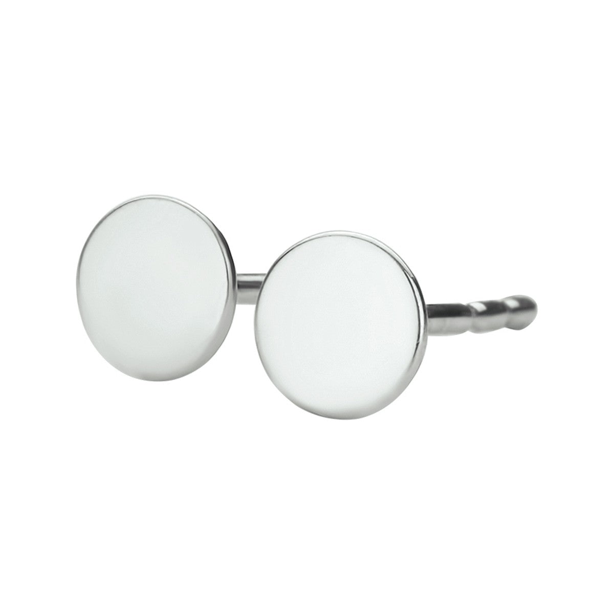 Fantasy Collection Oorbellen rondje 4 mm 14K witgoud - PSN4104781