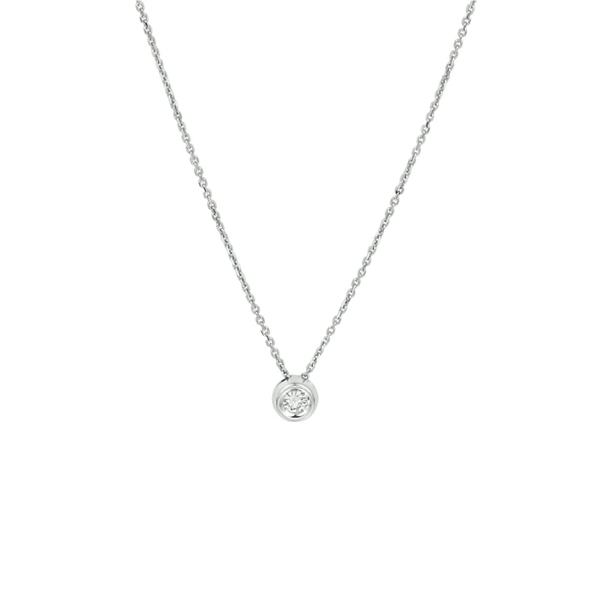 Fantasy Collection Collier diamant 0.10ct h si 41 - 43 - 45 cm 14K witgoud