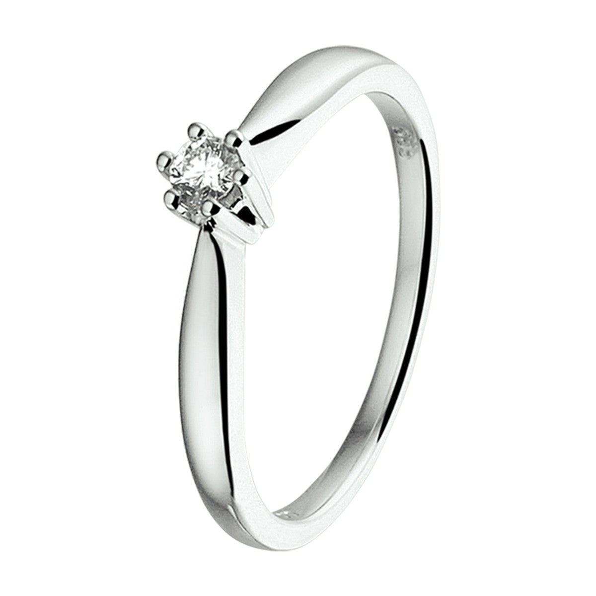 Fantasy Collection Ring diamant 0.08ct h si 14K witgoud