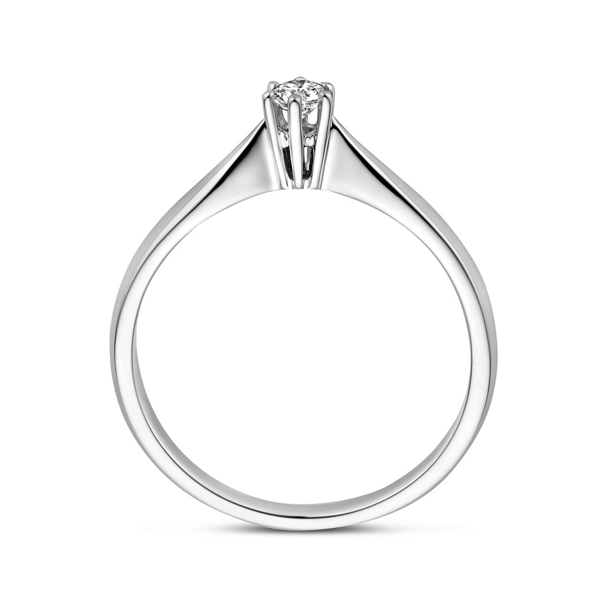 Fantasy Collection Ring diamant 0.10ct h si 14K witgoud
