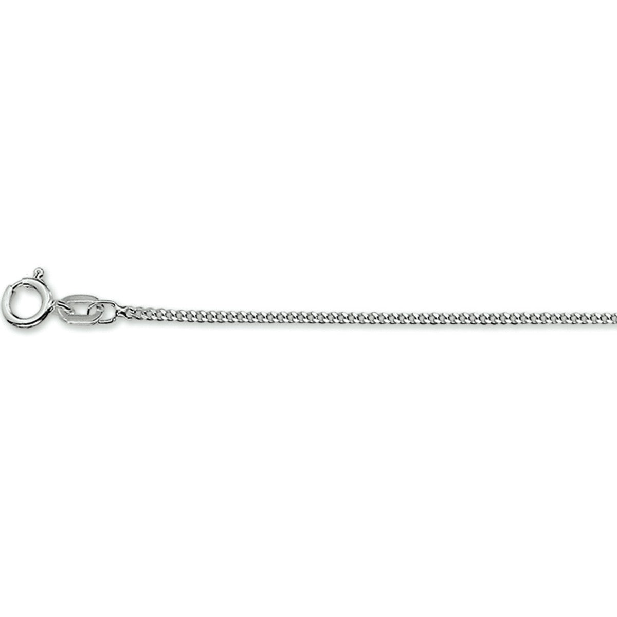 Fantasy Collection Collier gourmette 1,2 mm 14K witgoud