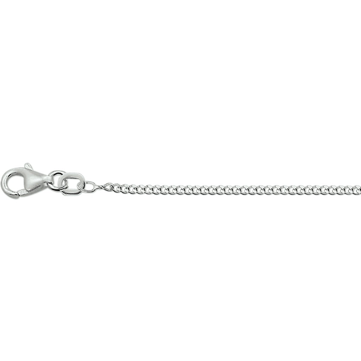 Fantasy Collection Collier gourmette 1,4 mm 14K witgoud