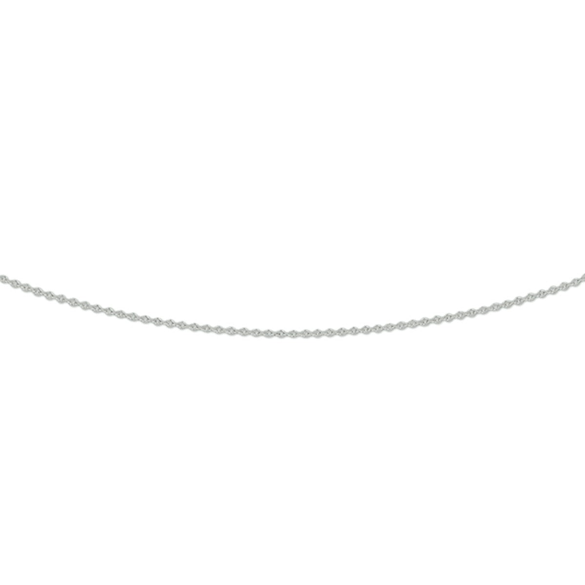 Fantasy Collection Collier anker plat 0,8 mm 41 - 43 - 45 cm 14K witgoud