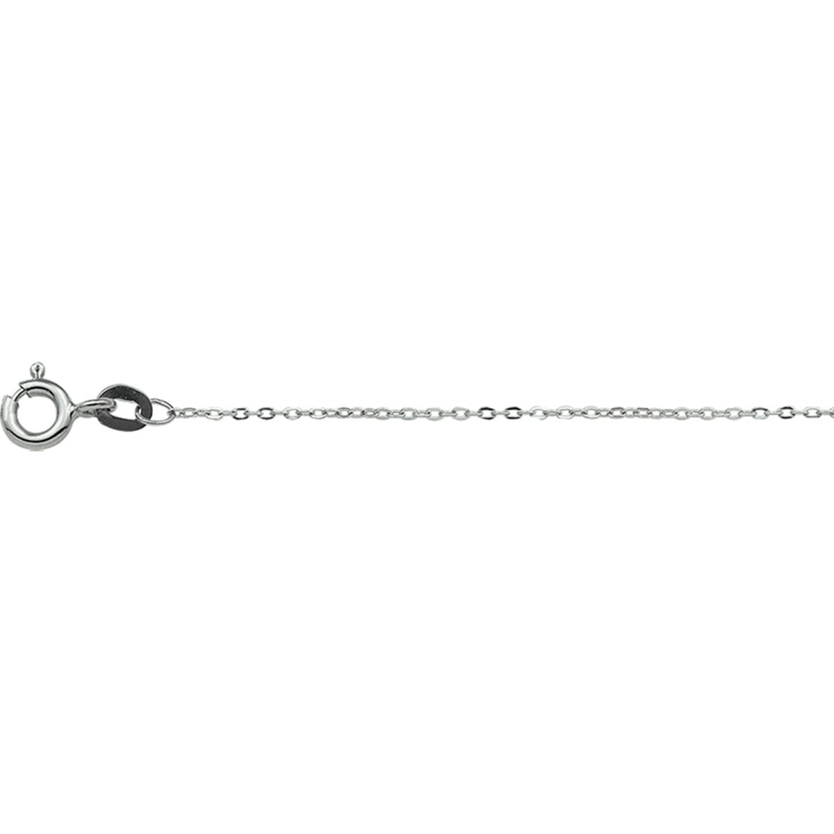 Fantasy Collection Collier anker plat 1,0 mm 14K witgoud