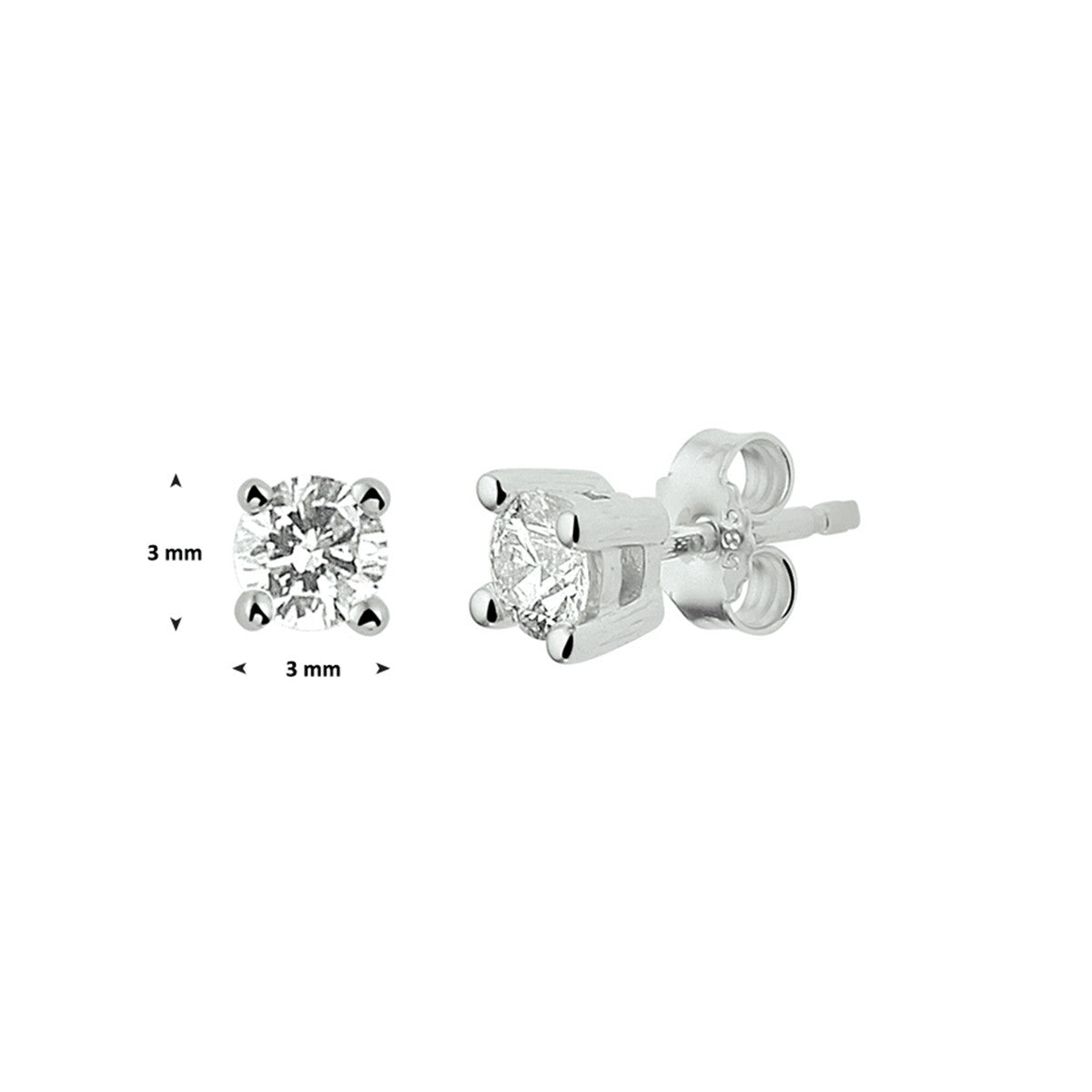 Fantasy Collection Oorbellen diamant 14K witgoud - PSN4104958