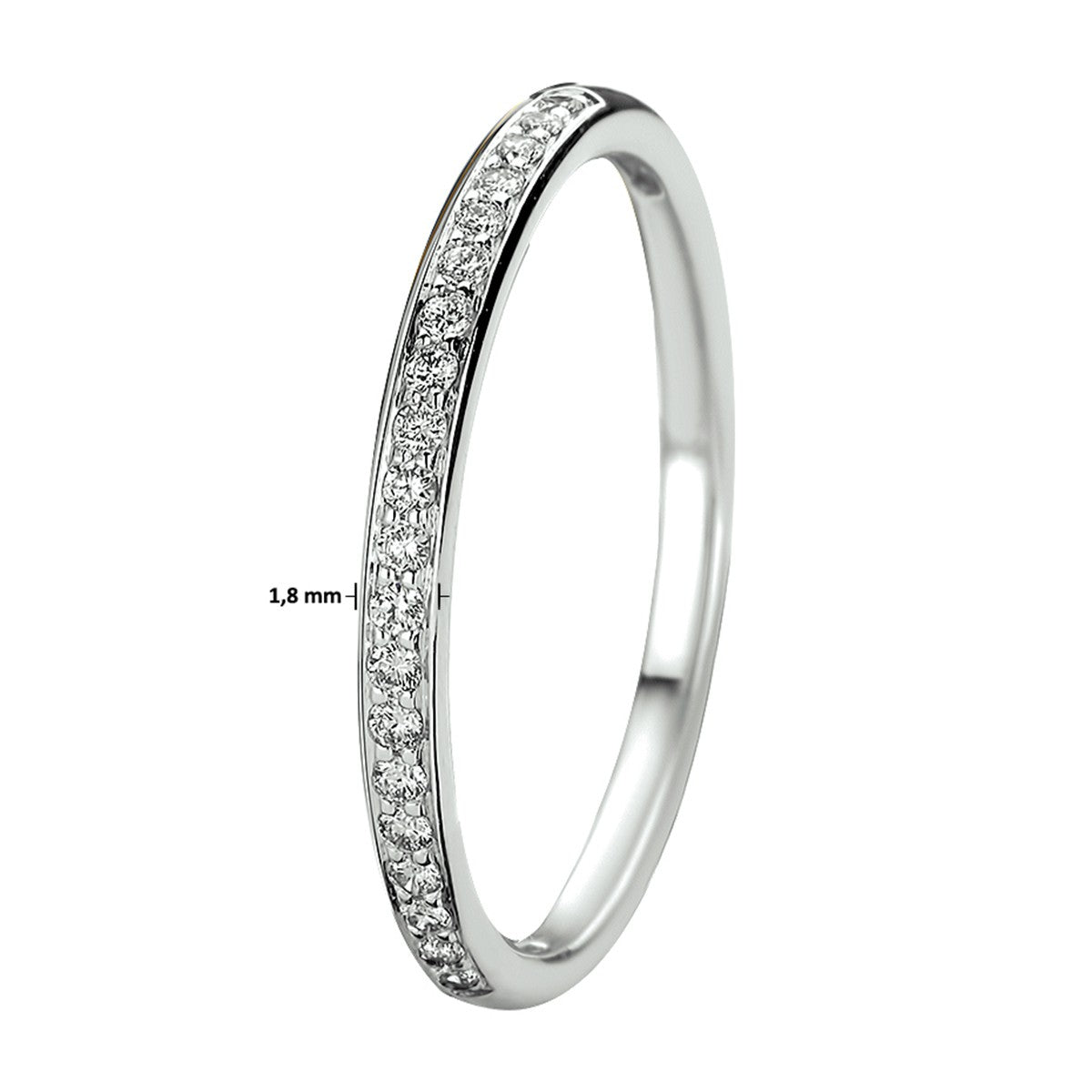 Fantasy Collection Ring diamant 0.13ct h si 14K witgoud