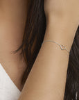 14K Witgoud Armband Hart 16 - 17 - 18 Cm 4105156 - PansiteNederland.nl