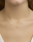 14K witgoud collier hart 40 - 42 - 44 cm 4105157 - PansiteNederland.nl