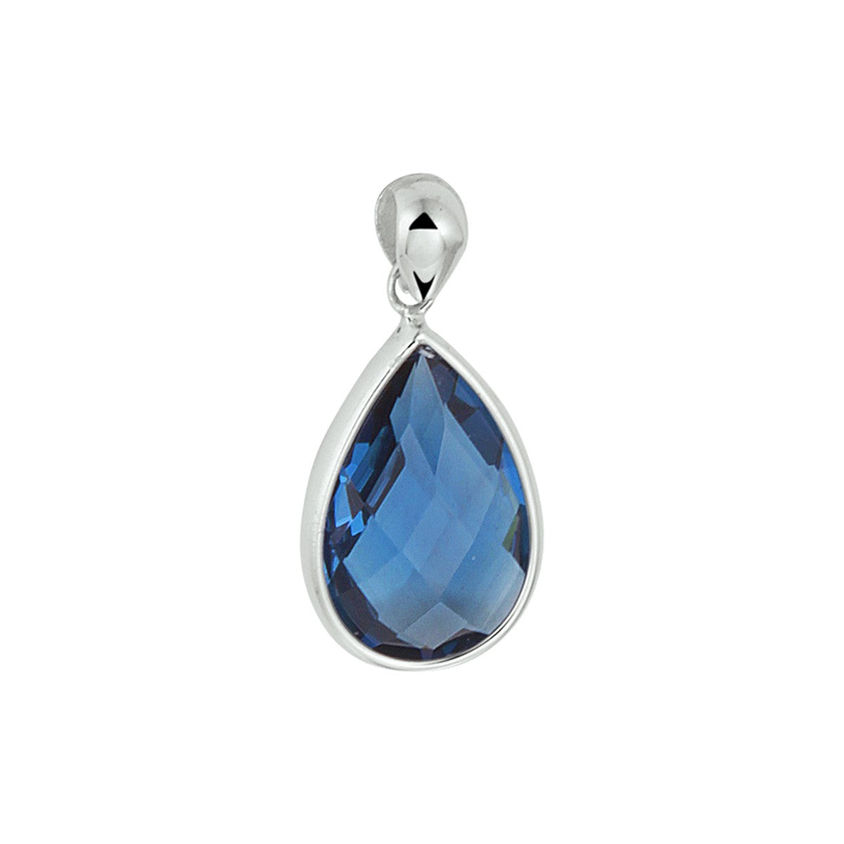 Fantasy Collection Hanger london blue kwarts 14K witgoud