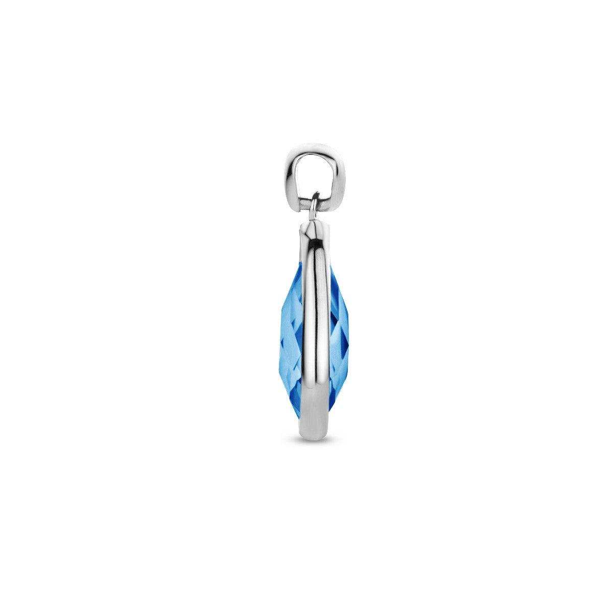 Hanger london blue kwarts 14K witgoud