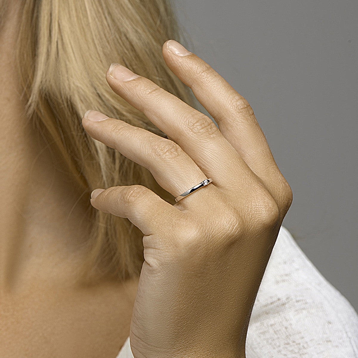 Fantasy Collection Ring diamant 0.05ct h si 14K witgoud - PSN4105346