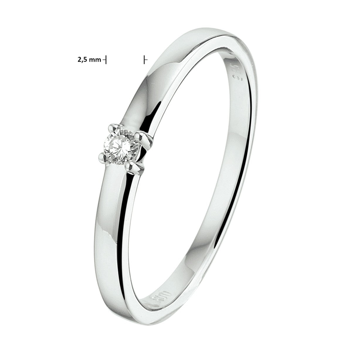 Fantasy Collection Ring diamant 0.05ct h si 14K witgoud - PSN4105346