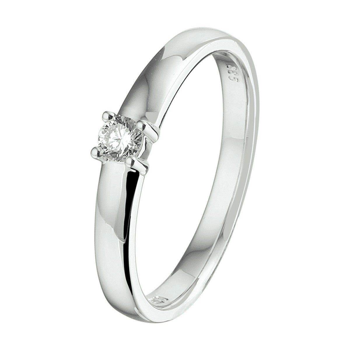 Fantasy Collection Ring diamant 0.10ct h si 14K witgoud
